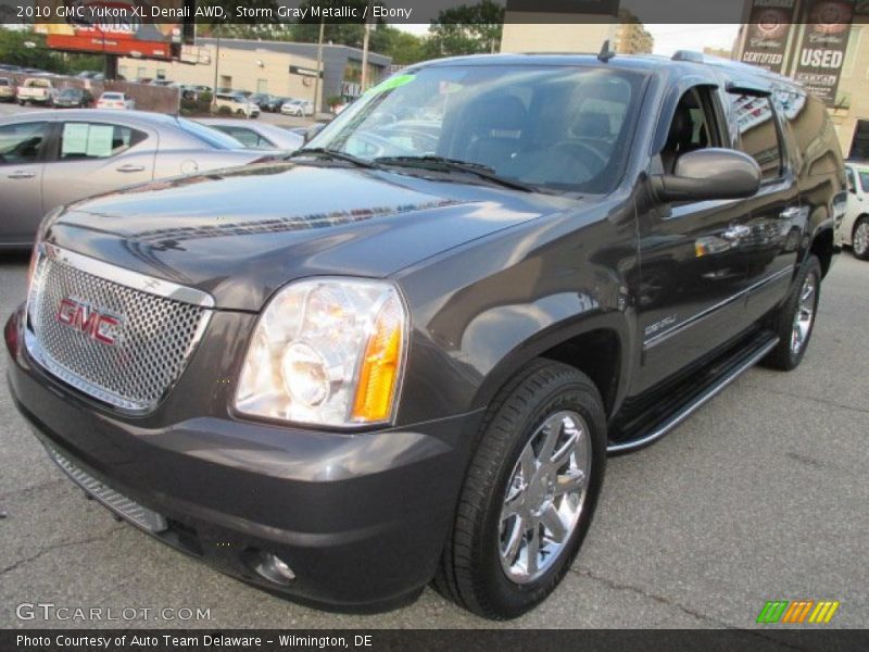 Storm Gray Metallic / Ebony 2010 GMC Yukon XL Denali AWD