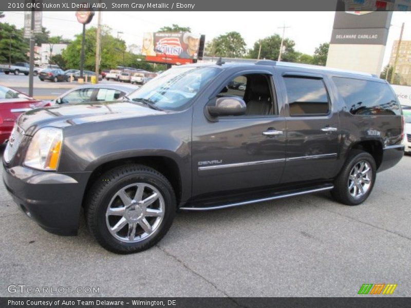 Storm Gray Metallic / Ebony 2010 GMC Yukon XL Denali AWD