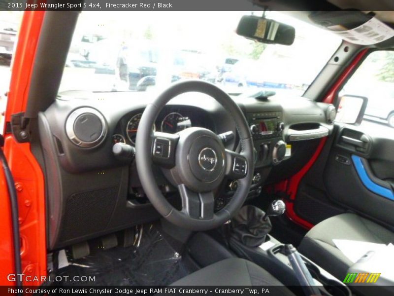 Firecracker Red / Black 2015 Jeep Wrangler Sport S 4x4