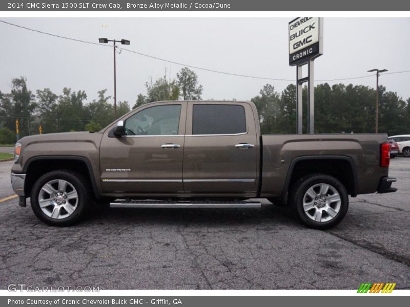 Bronze Alloy Metallic / Cocoa/Dune 2014 GMC Sierra 1500 SLT Crew Cab