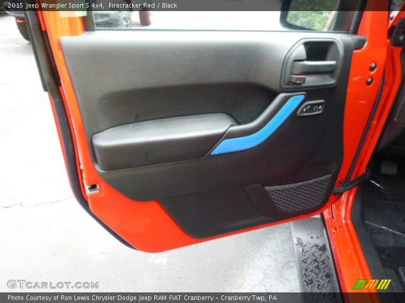 Firecracker Red / Black 2015 Jeep Wrangler Sport S 4x4