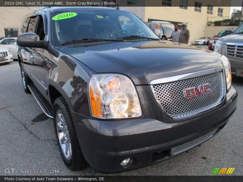 Storm Gray Metallic / Ebony 2010 GMC Yukon XL Denali AWD