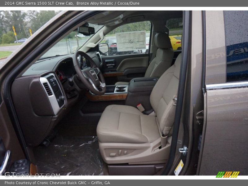 Bronze Alloy Metallic / Cocoa/Dune 2014 GMC Sierra 1500 SLT Crew Cab