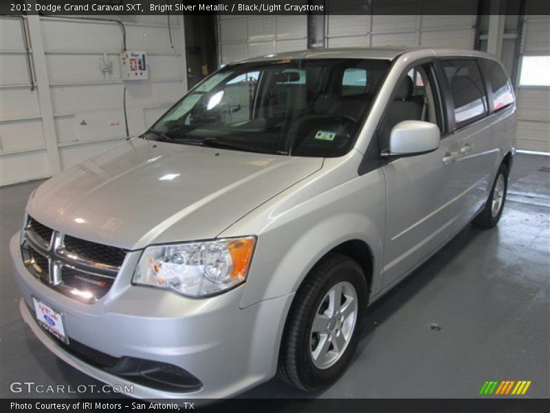 Bright Silver Metallic / Black/Light Graystone 2012 Dodge Grand Caravan SXT
