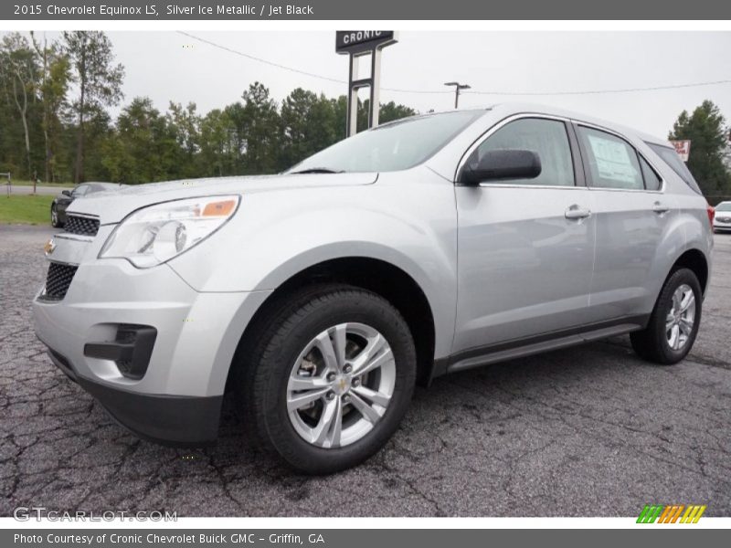 Silver Ice Metallic / Jet Black 2015 Chevrolet Equinox LS