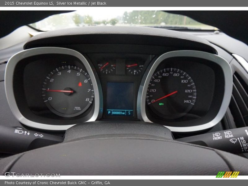 Silver Ice Metallic / Jet Black 2015 Chevrolet Equinox LS
