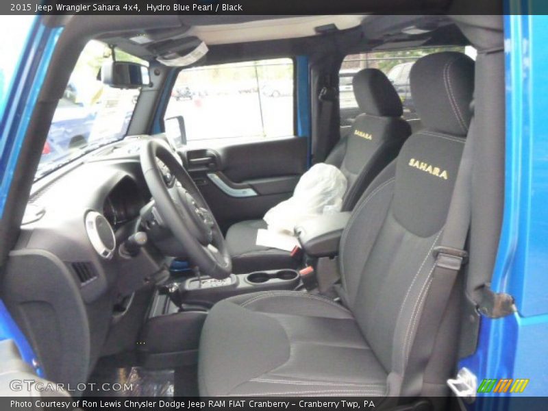 Hydro Blue Pearl / Black 2015 Jeep Wrangler Sahara 4x4