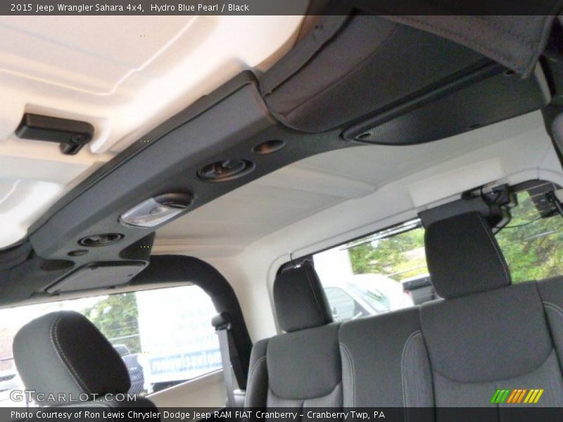 Hydro Blue Pearl / Black 2015 Jeep Wrangler Sahara 4x4