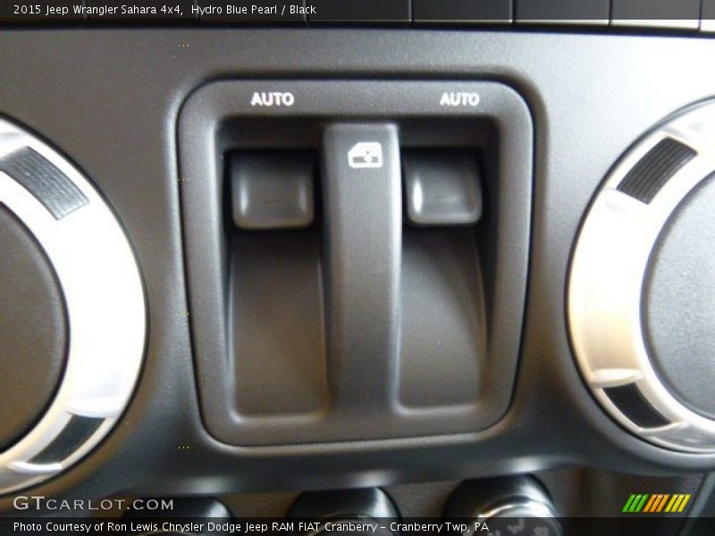 Hydro Blue Pearl / Black 2015 Jeep Wrangler Sahara 4x4