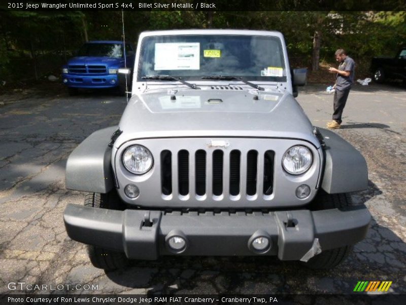 Billet Silver Metallic / Black 2015 Jeep Wrangler Unlimited Sport S 4x4