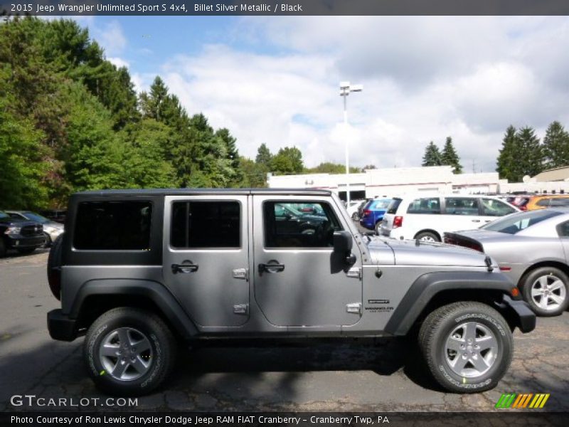 Billet Silver Metallic / Black 2015 Jeep Wrangler Unlimited Sport S 4x4
