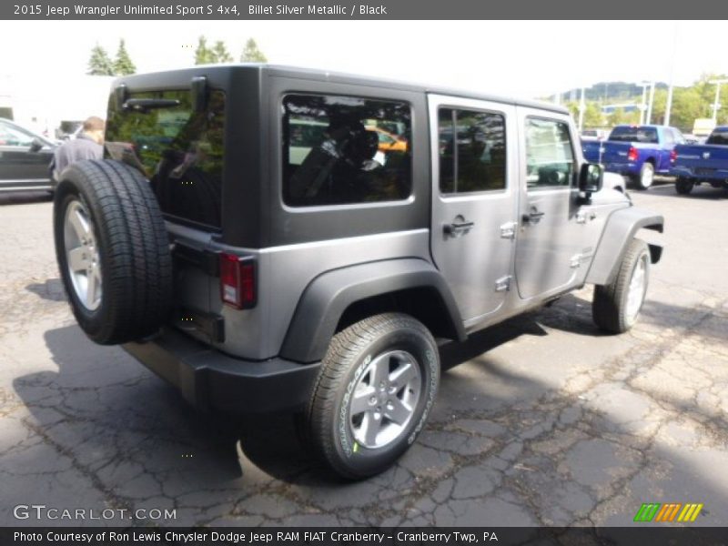 Billet Silver Metallic / Black 2015 Jeep Wrangler Unlimited Sport S 4x4