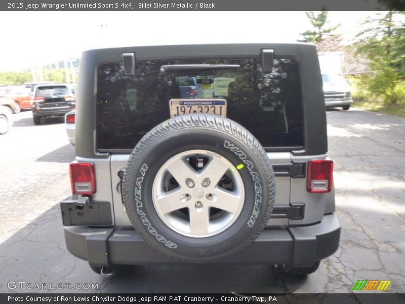 Billet Silver Metallic / Black 2015 Jeep Wrangler Unlimited Sport S 4x4