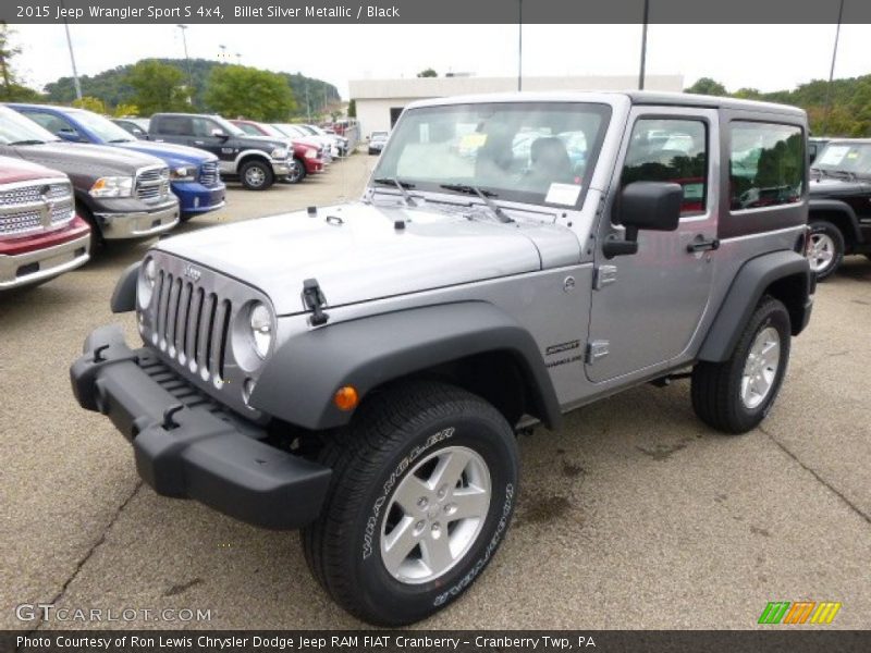 Billet Silver Metallic / Black 2015 Jeep Wrangler Sport S 4x4
