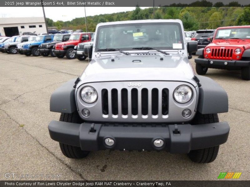Billet Silver Metallic / Black 2015 Jeep Wrangler Sport S 4x4