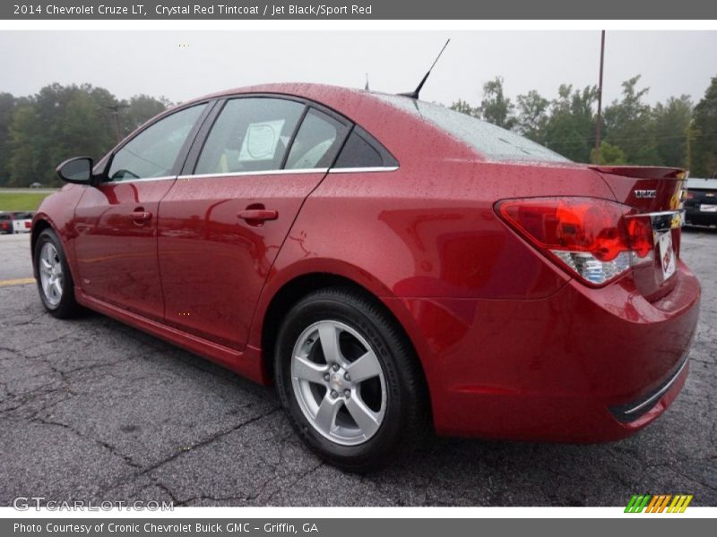 Crystal Red Tintcoat / Jet Black/Sport Red 2014 Chevrolet Cruze LT