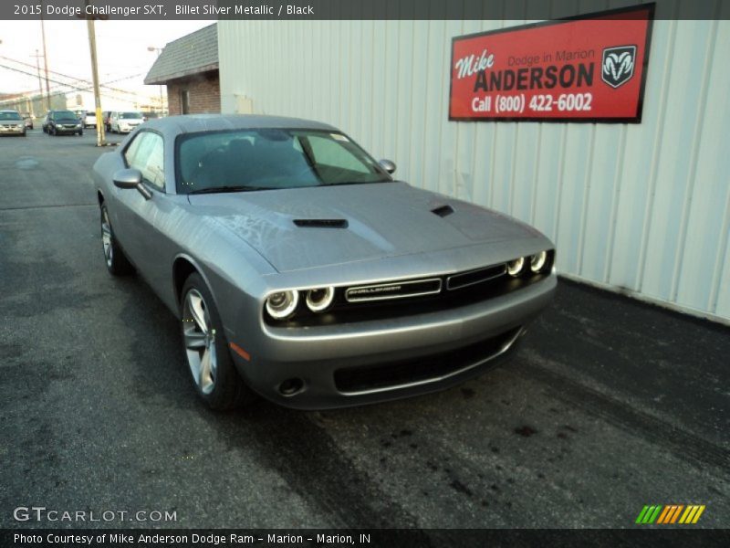 Billet Silver Metallic / Black 2015 Dodge Challenger SXT