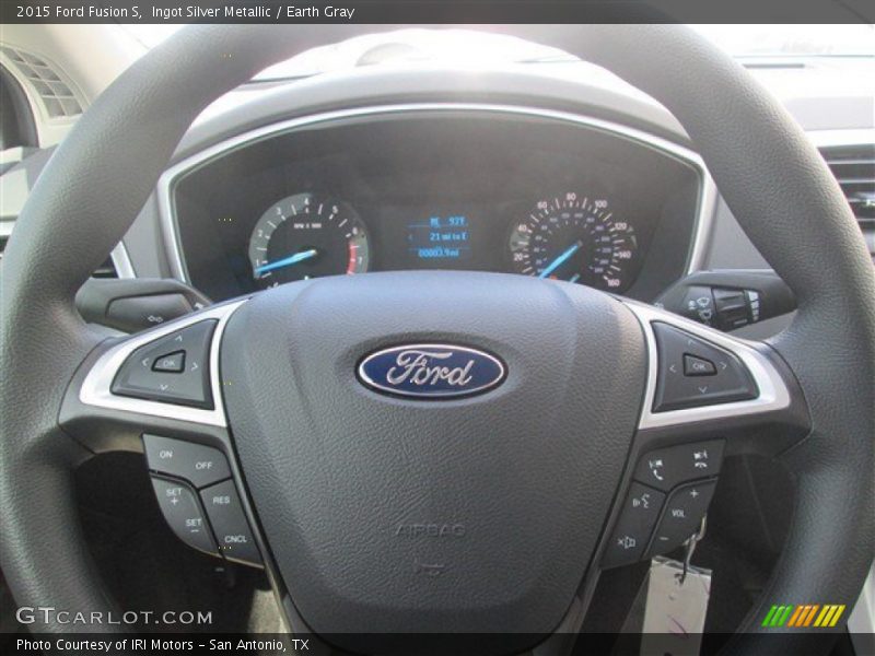 Ingot Silver Metallic / Earth Gray 2015 Ford Fusion S