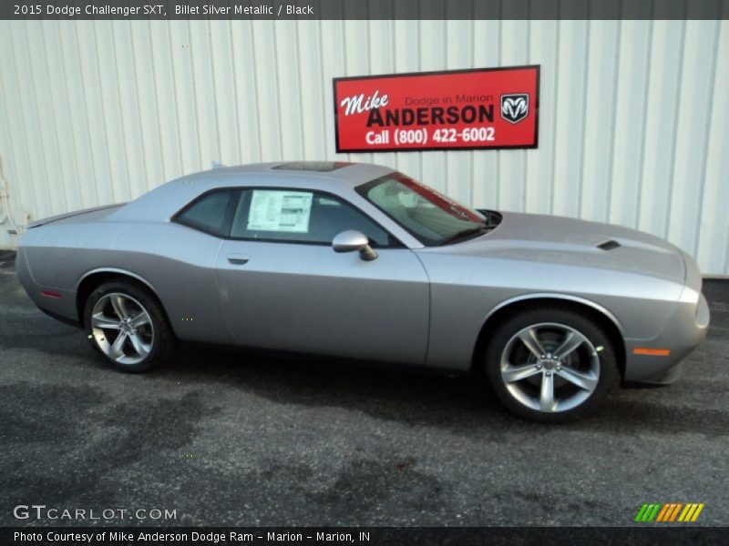 Billet Silver Metallic / Black 2015 Dodge Challenger SXT