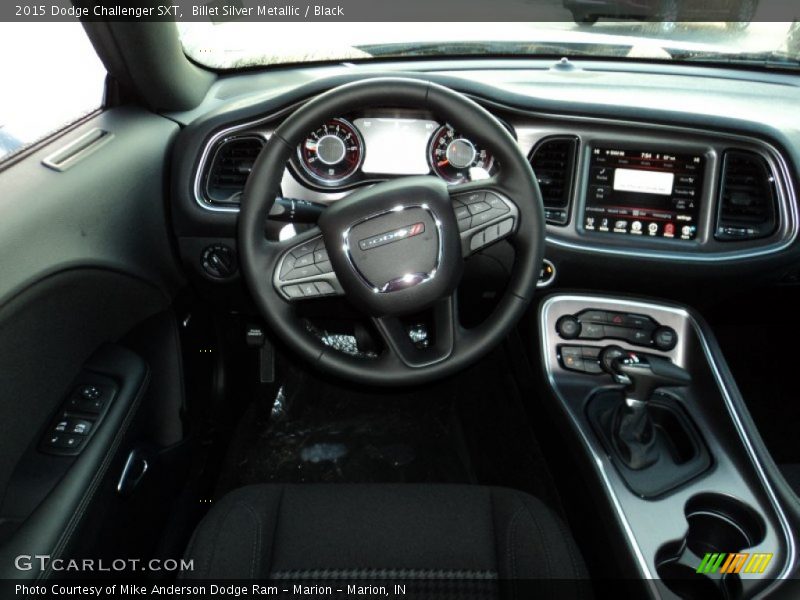 Billet Silver Metallic / Black 2015 Dodge Challenger SXT