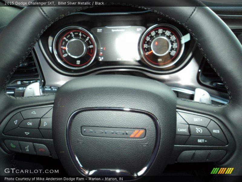 Billet Silver Metallic / Black 2015 Dodge Challenger SXT