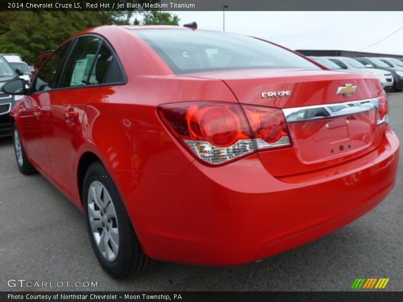 Red Hot / Jet Black/Medium Titanium 2014 Chevrolet Cruze LS