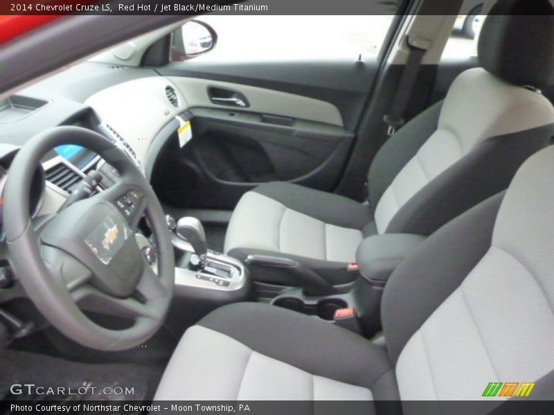 Red Hot / Jet Black/Medium Titanium 2014 Chevrolet Cruze LS