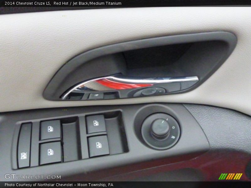 Red Hot / Jet Black/Medium Titanium 2014 Chevrolet Cruze LS