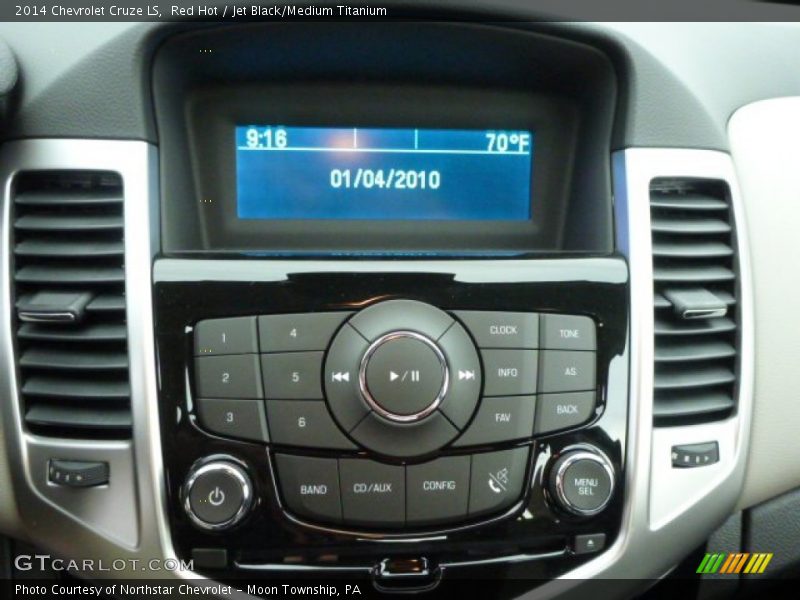 Red Hot / Jet Black/Medium Titanium 2014 Chevrolet Cruze LS