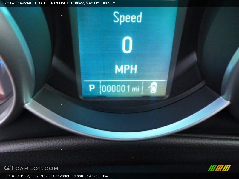 Red Hot / Jet Black/Medium Titanium 2014 Chevrolet Cruze LS