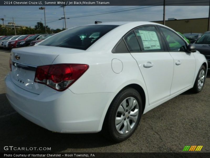 Summit White / Jet Black/Medium Titanium 2014 Chevrolet Cruze LS