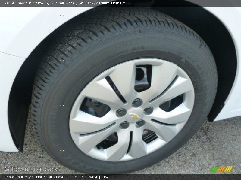 Summit White / Jet Black/Medium Titanium 2014 Chevrolet Cruze LS
