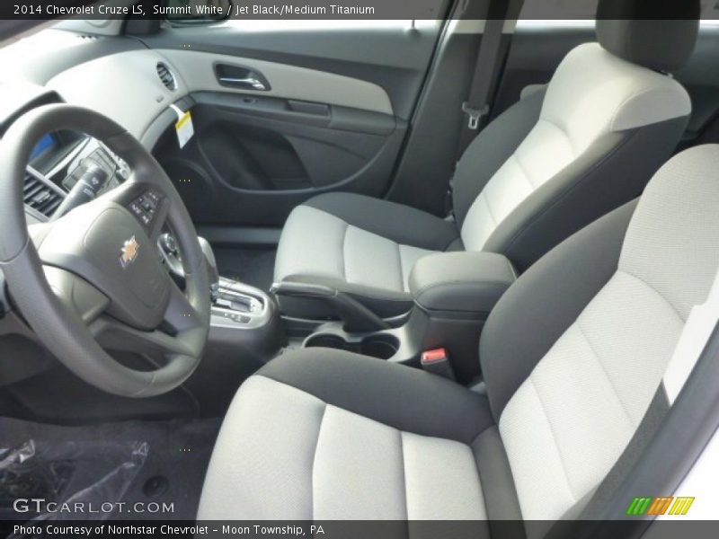 Summit White / Jet Black/Medium Titanium 2014 Chevrolet Cruze LS