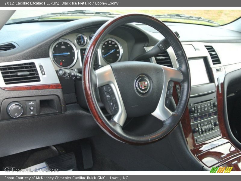 Black Ice Metallic / Ebony/Ebony 2012 Cadillac Escalade Luxury