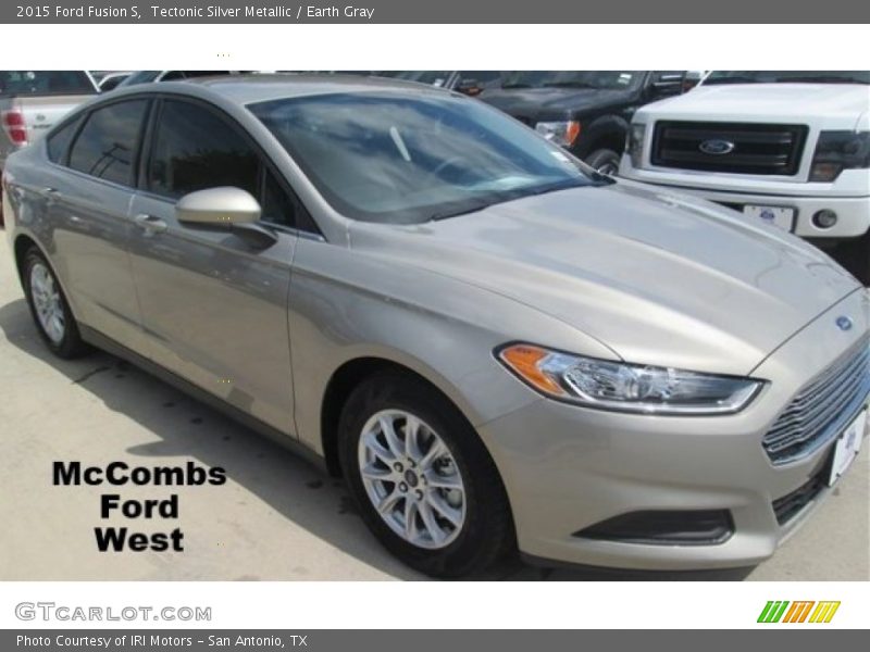 Tectonic Silver Metallic / Earth Gray 2015 Ford Fusion S