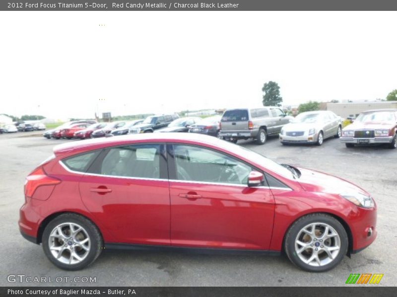 Red Candy Metallic / Charcoal Black Leather 2012 Ford Focus Titanium 5-Door