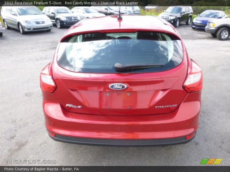 Red Candy Metallic / Charcoal Black Leather 2012 Ford Focus Titanium 5-Door
