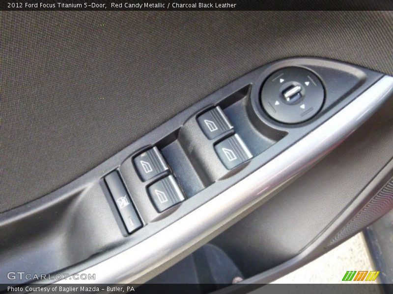 Red Candy Metallic / Charcoal Black Leather 2012 Ford Focus Titanium 5-Door