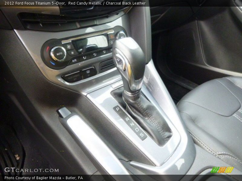 Red Candy Metallic / Charcoal Black Leather 2012 Ford Focus Titanium 5-Door