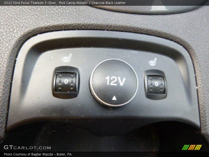 Red Candy Metallic / Charcoal Black Leather 2012 Ford Focus Titanium 5-Door