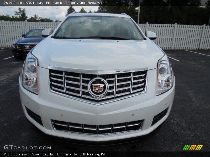 Platinum Ice Tricoat / Shale/Brownstone 2015 Cadillac SRX Luxury