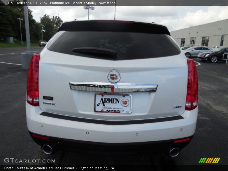 Platinum Ice Tricoat / Shale/Brownstone 2015 Cadillac SRX Luxury