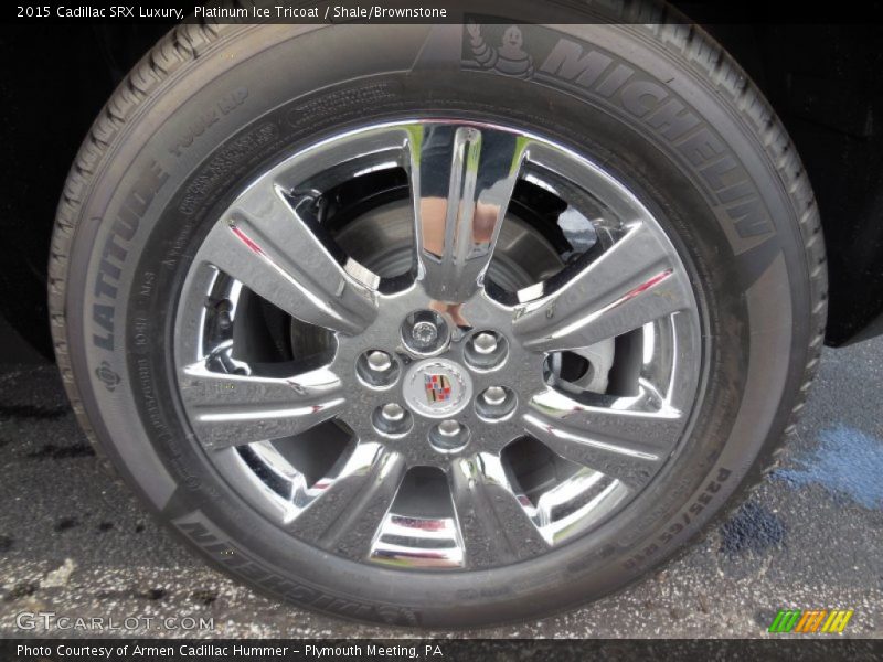 Platinum Ice Tricoat / Shale/Brownstone 2015 Cadillac SRX Luxury