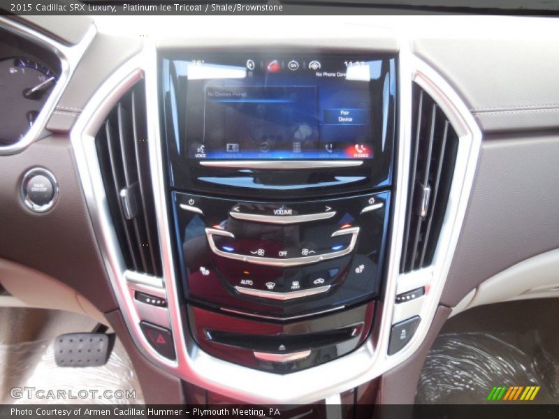 Platinum Ice Tricoat / Shale/Brownstone 2015 Cadillac SRX Luxury