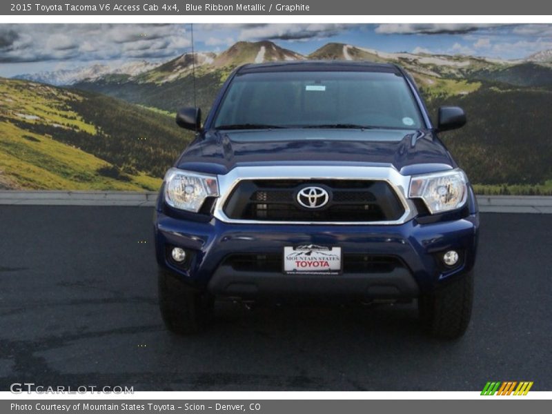 Blue Ribbon Metallic / Graphite 2015 Toyota Tacoma V6 Access Cab 4x4