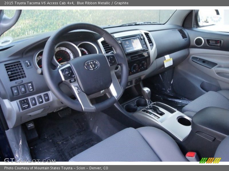 Graphite Interior - 2015 Tacoma V6 Access Cab 4x4 