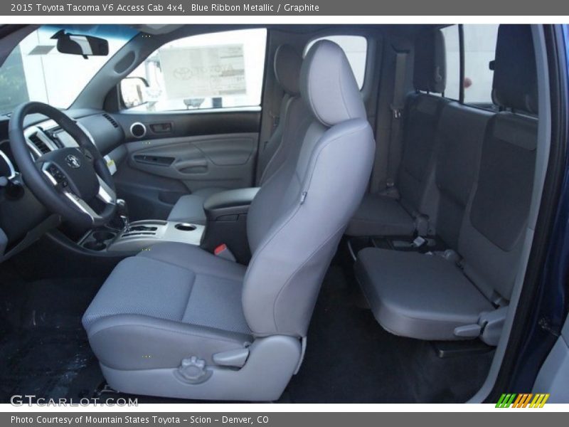 Blue Ribbon Metallic / Graphite 2015 Toyota Tacoma V6 Access Cab 4x4
