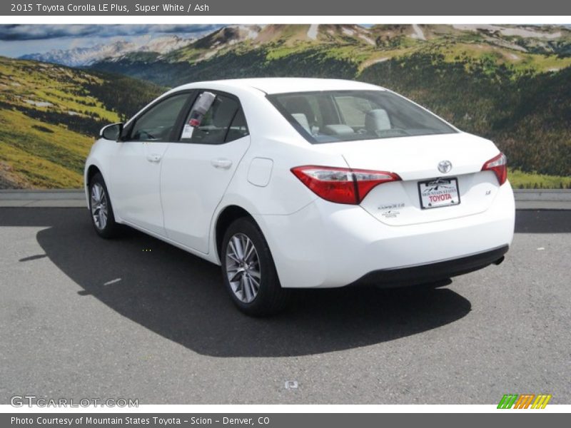 Super White / Ash 2015 Toyota Corolla LE Plus