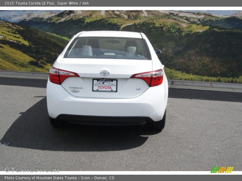 Super White / Ash 2015 Toyota Corolla LE Plus