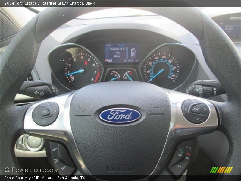 Sterling Gray / Charcoal Black 2014 Ford Escape S